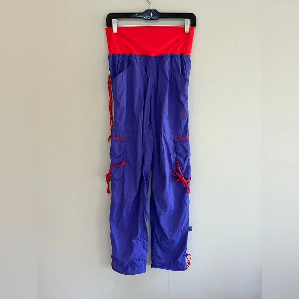 Zumba Fitness Soft-N-Stretch Cargo Pants in Purple Moon/Red, XS (Extra Spicy) - Picture 5 of 12
